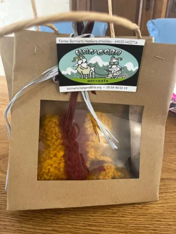 Chaussons bébé angora