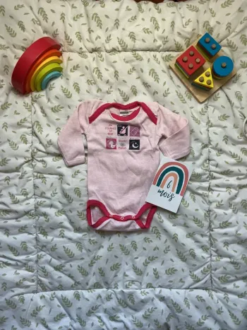 body manches longues rose clair 6 mois absorba