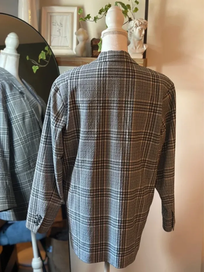 Veste blazer oversize à carreaux Weekday – Taille 36 - photo numéro 8