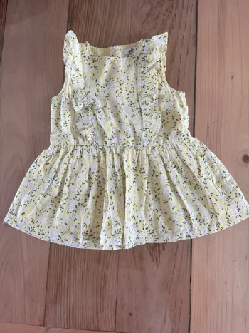 Robe jaune fleurie 6 mois – Gémo