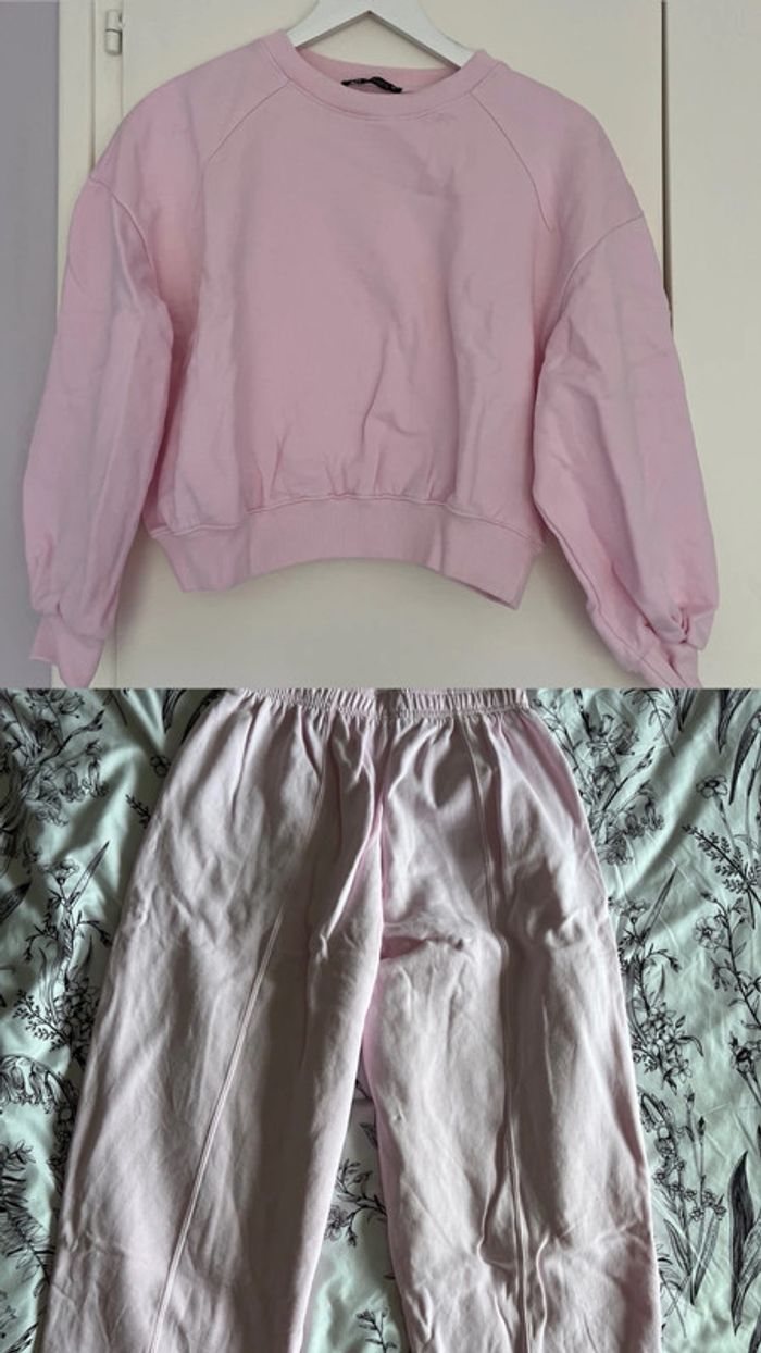ensemble de jogging rose zara