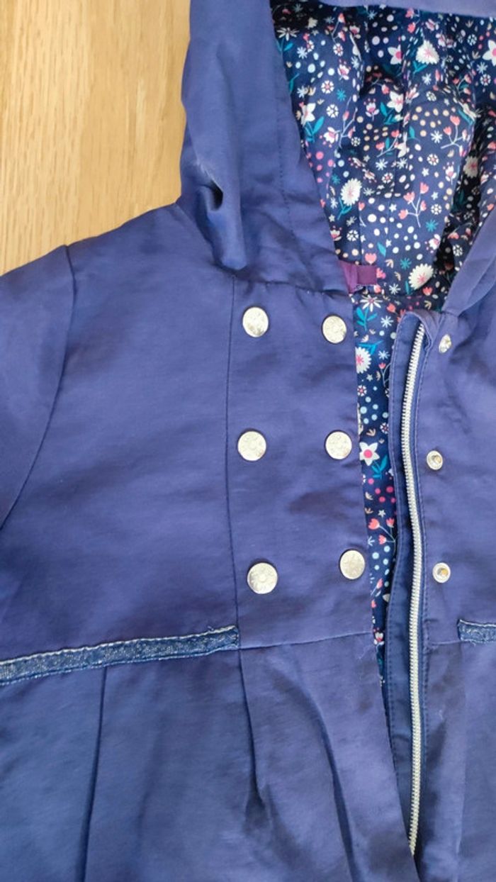 Manteau 2 en 1 bleu marine taille 2 ans 92 cm - photo numéro 6