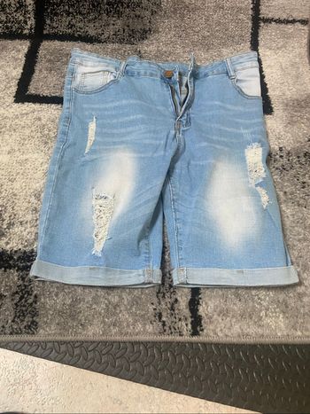 Short en jean homme