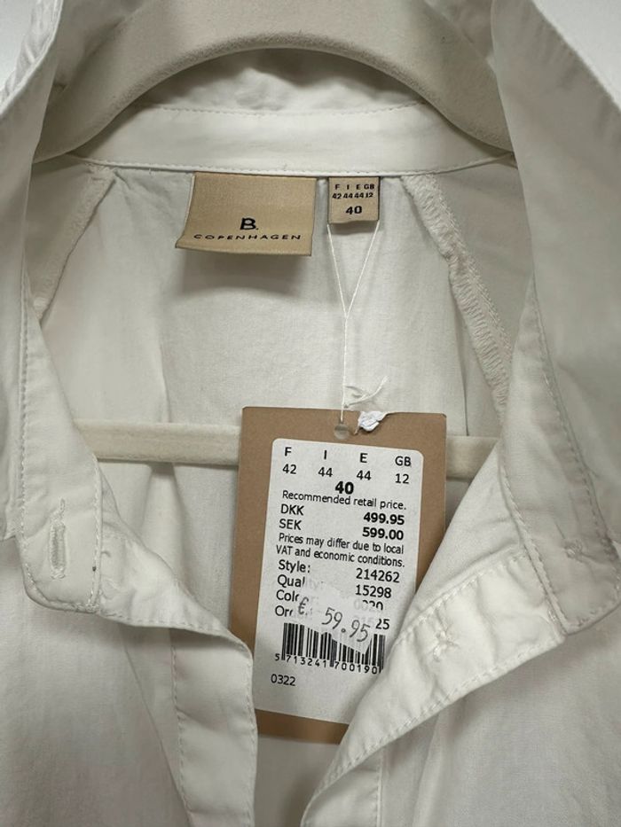 Chemise blanche manches dentelle - photo numéro 4