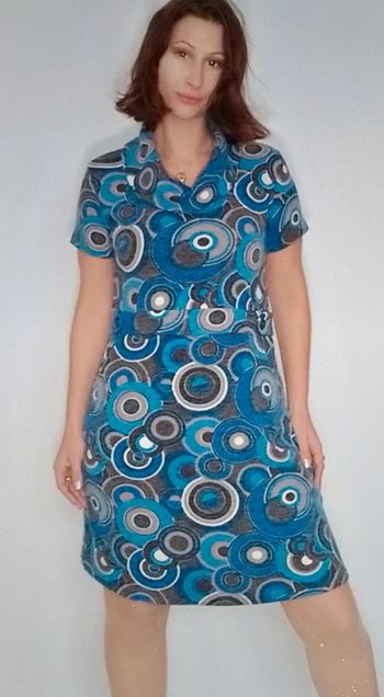 Robe pull douce colorée taille 40