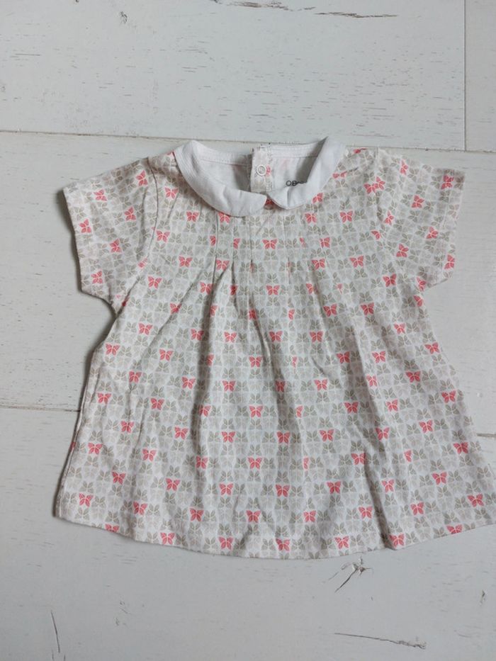 T-shirt à col Obaibi Taille 6 mois