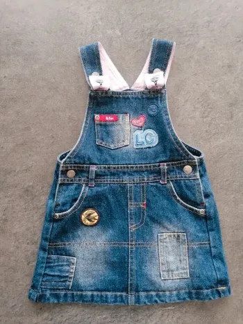 Robe salopette bébé fille