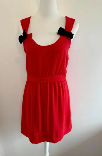 Superbe Robe d'été Claudie Pierlot rouge taille 2 donc médium