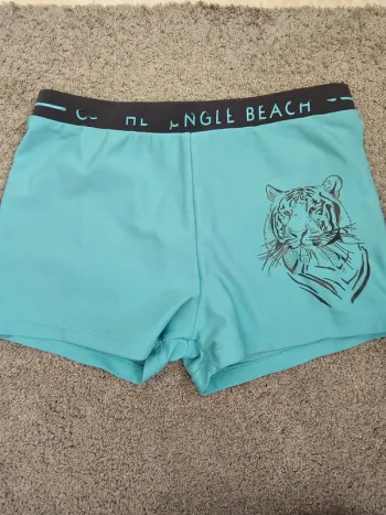 maillot de bain bleu claire tigre