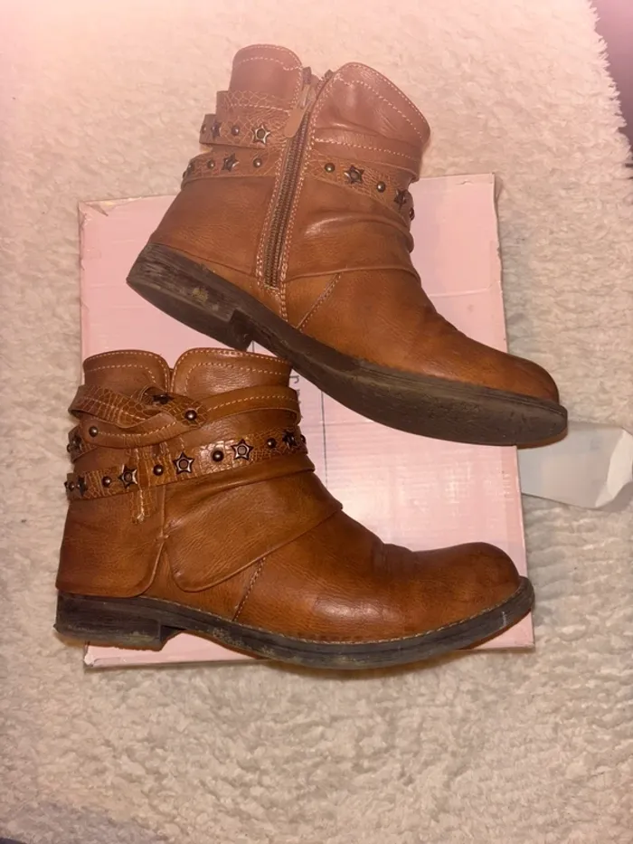 Bottines marron - photo numéro 3