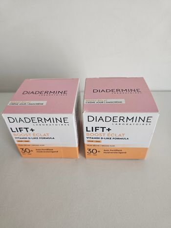 1 lot de 2 crèmes diadermine 30+