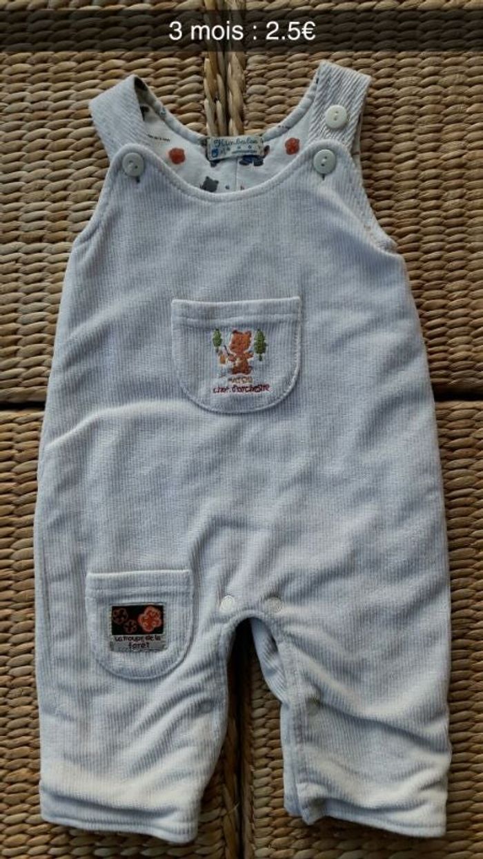 Jolie salopette épaisse en velours