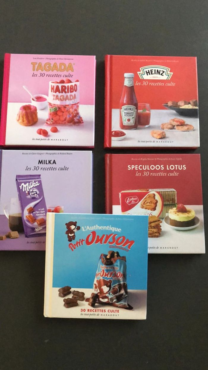 Lot de 6 mini livres cuisine