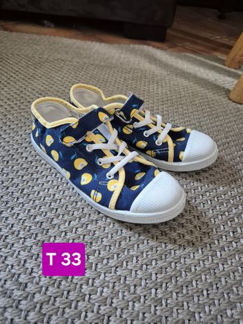 Tennis motifs citrons fille - taille 33