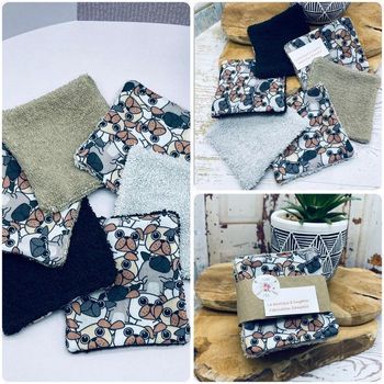 lingettes lavable et réutilisable lot de 6