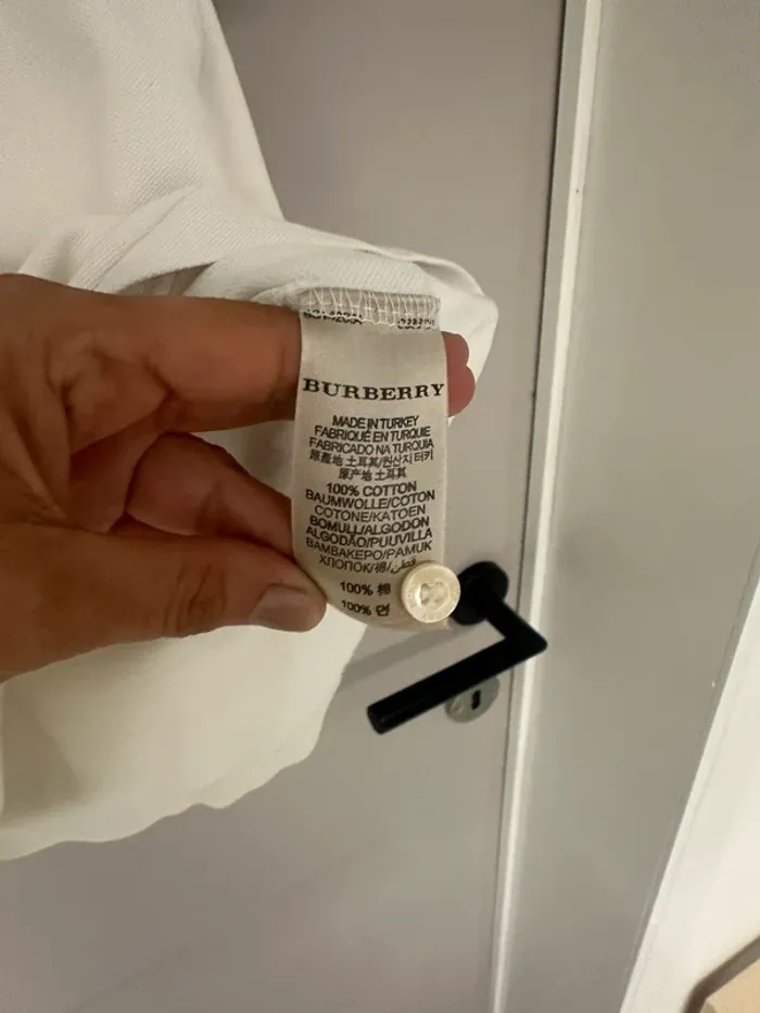 Polo Burberry blanc – Taille S - photo numéro 6