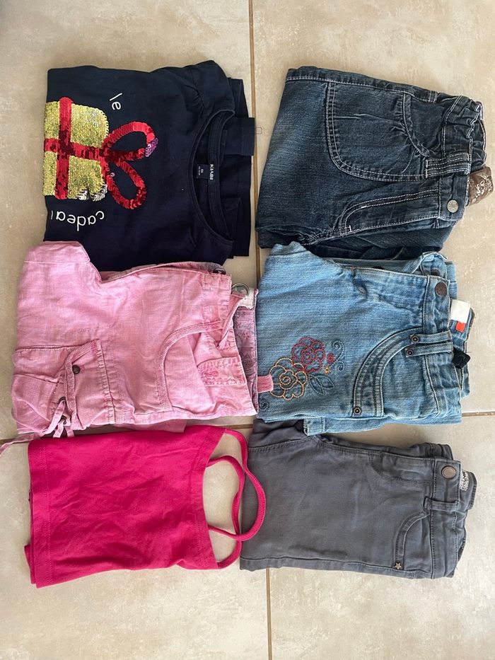 Lot vêtements filles 6/7/8 ans
