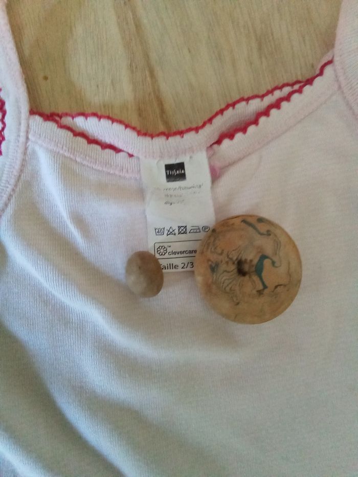 Lot 2 chemises de corps à bretelles Tex taille 2/3 ans - photo numéro 7