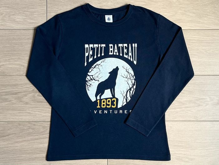 Lot de 4 t-shirts sérigraphiés Petit bateau T-10 ans - photo numéro 8