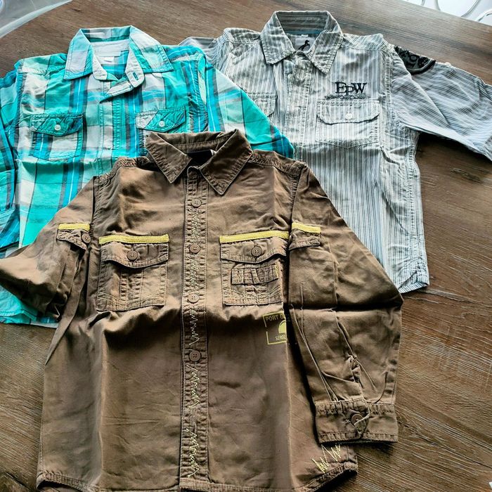 Lot chemises manches longues garçon 4 ans