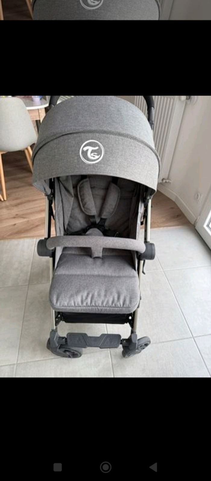 Poussette twistshake grise