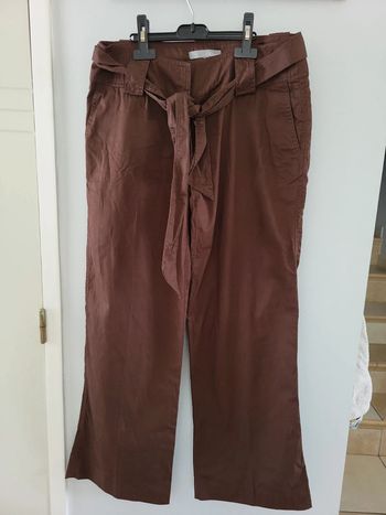 Etam pantalon marron taille 40 L