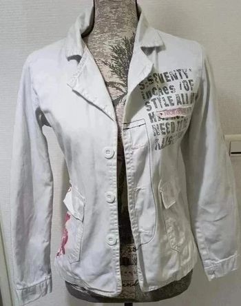 Veste blanche cintrée taille S