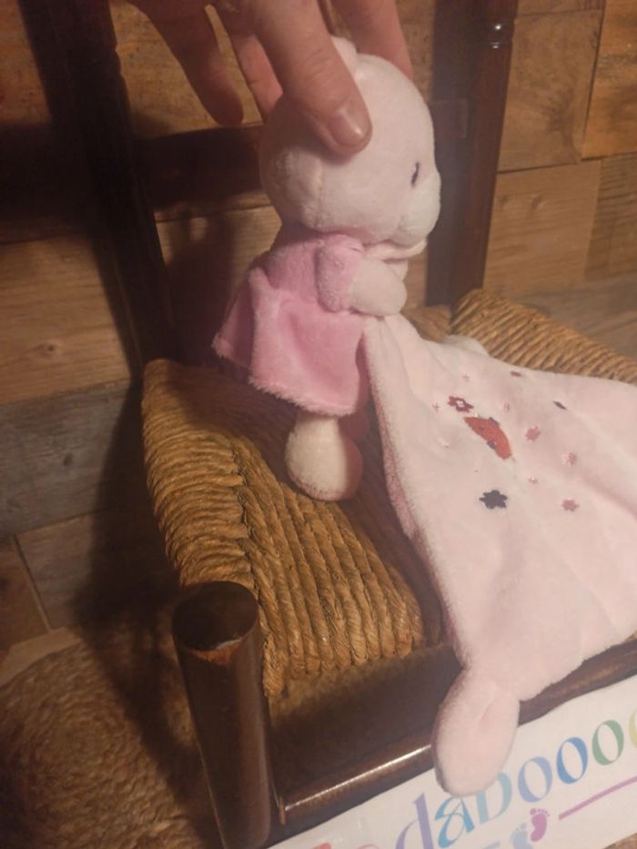 Doudou ours rose pommette tbe - photo numéro 4