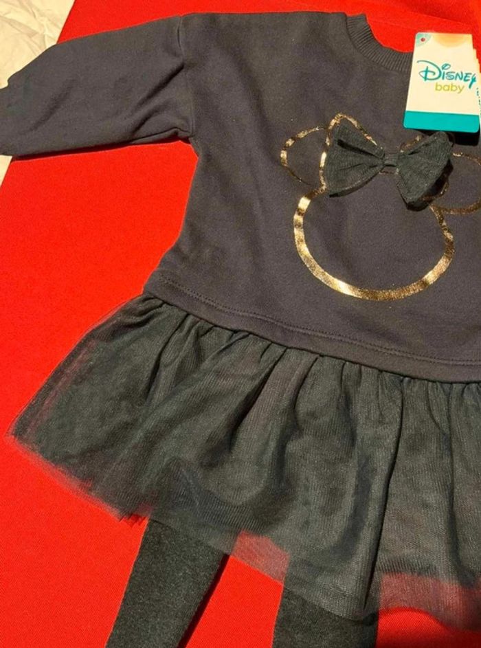 Robe  bébé fille Disney baby  Minnie  18  mois  neuve  fêtes Noël  nouvel  an - photo numéro 4