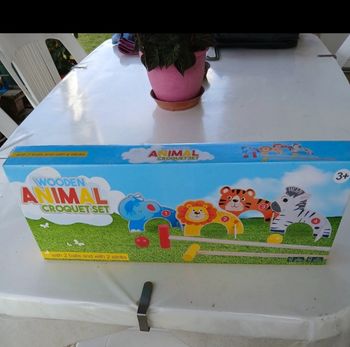 jeu de croquet bois animaux 3+