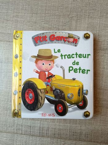 Livre p'tit garçon le tracteur de peter