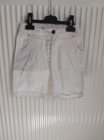 Short bermuda blanc verbaudet fille 6 ans