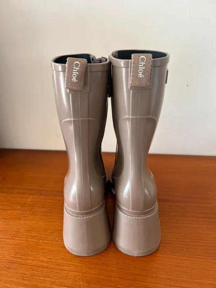 Boots Chloé - Betty beige T.38 - photo numéro 6