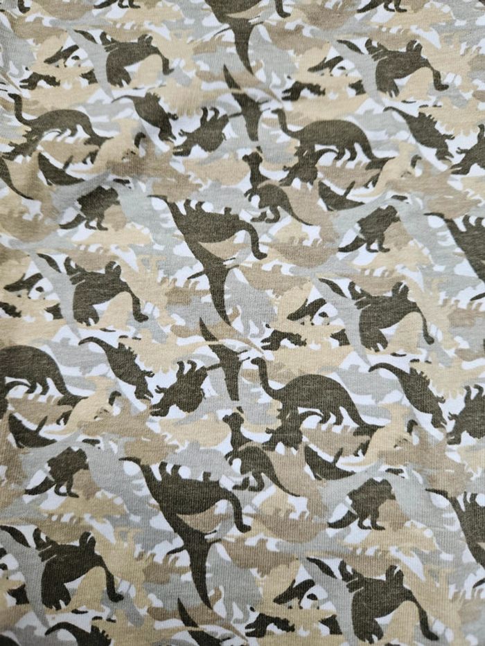 T.shirt manches longues kaki motif dinausores Lupilu 5 ans - photo numéro 2