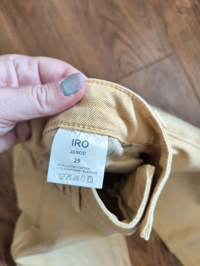 Jean moutarde iro taille 29 (38) - photo numéro 3