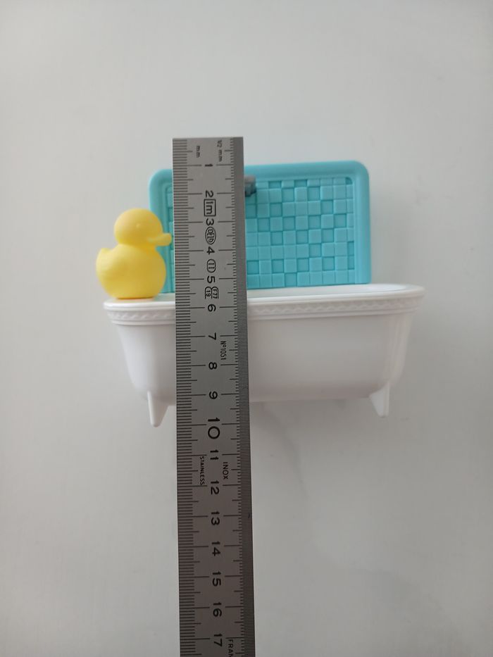 Mini Baignoire de Poupée avec Petit Canard Jaune - photo numéro 6