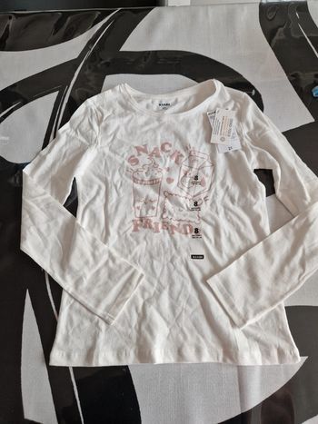 Tee shirt 8 ans kiabi blanc