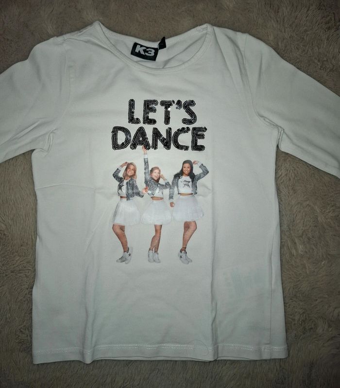 T shirt manche longue Blanc K3 Jbc 8 ans - photo numéro 2