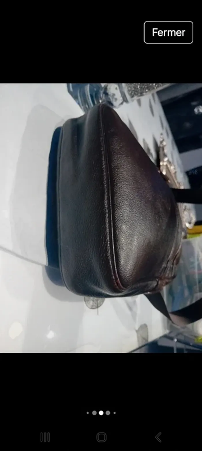 Pochette longchamp homme en cuir marron 25x21x5 - photo numéro 7