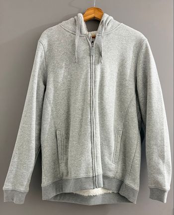Veste sweat gilet à capuche gris pour homme Taille XXL