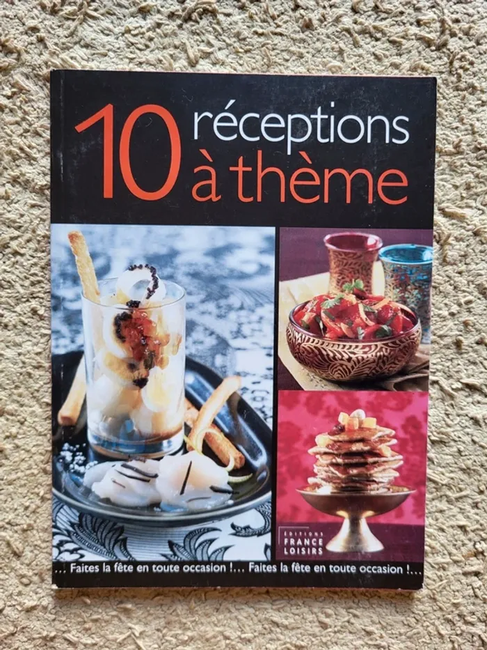 Lot de 2 livres de cuisine recettes de riz et réceptions à thème - photo numéro 2