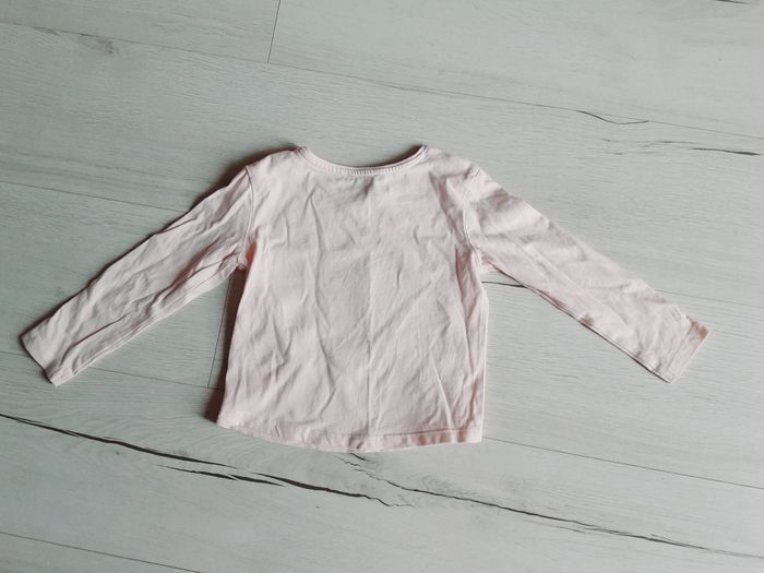 Vêtement fille tee-shirt manches longues rose fleur brillante Okaïdi 3 ans - photo numéro 3