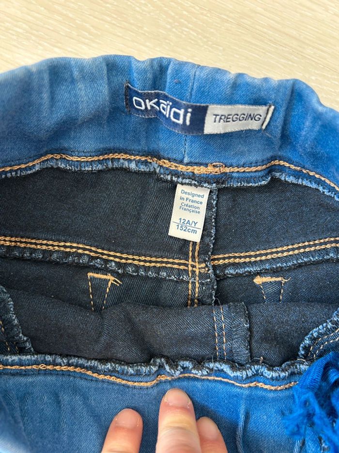 Lot de 2 Tregging (jean) fille 12 ans okaidi - photo numéro 12