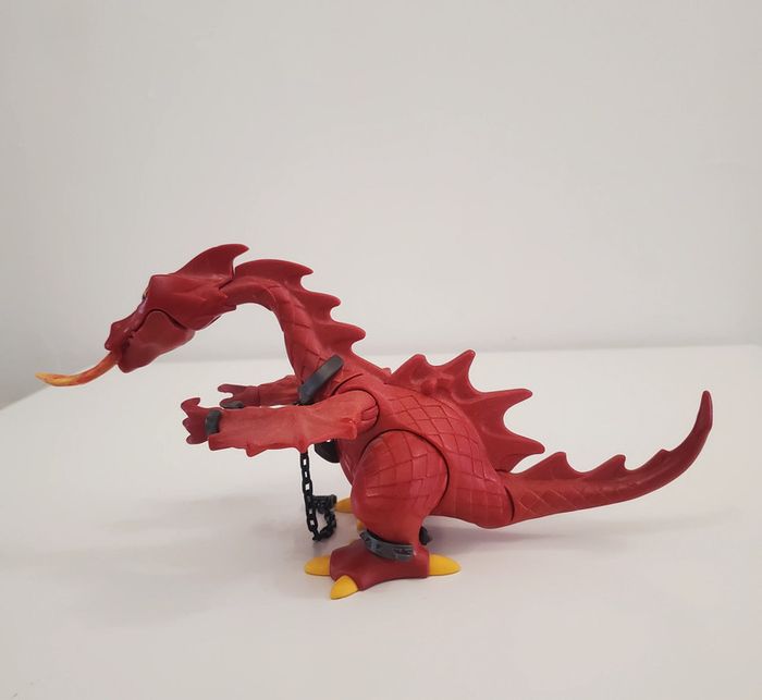 Playmobil Animaux Médiéval Fantastique Un Dragon Rouge Crachant du feu Très Bon état - photo numéro 5