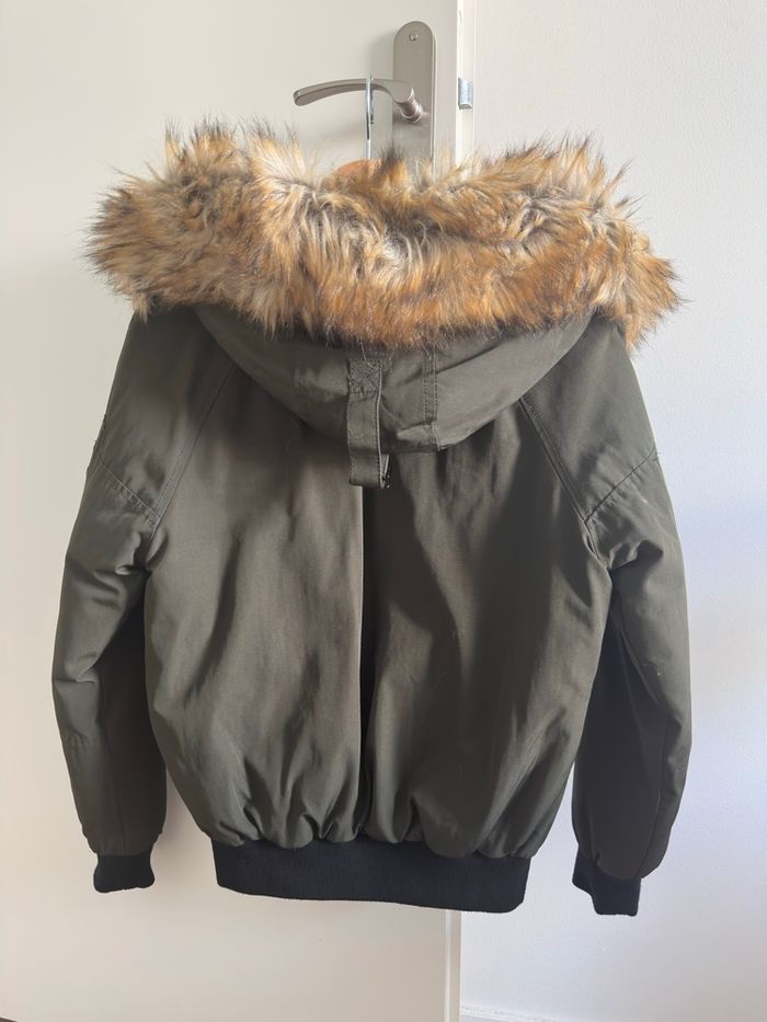 Blouson doudoune aviateur avec capuche taille XS - photo numéro 5