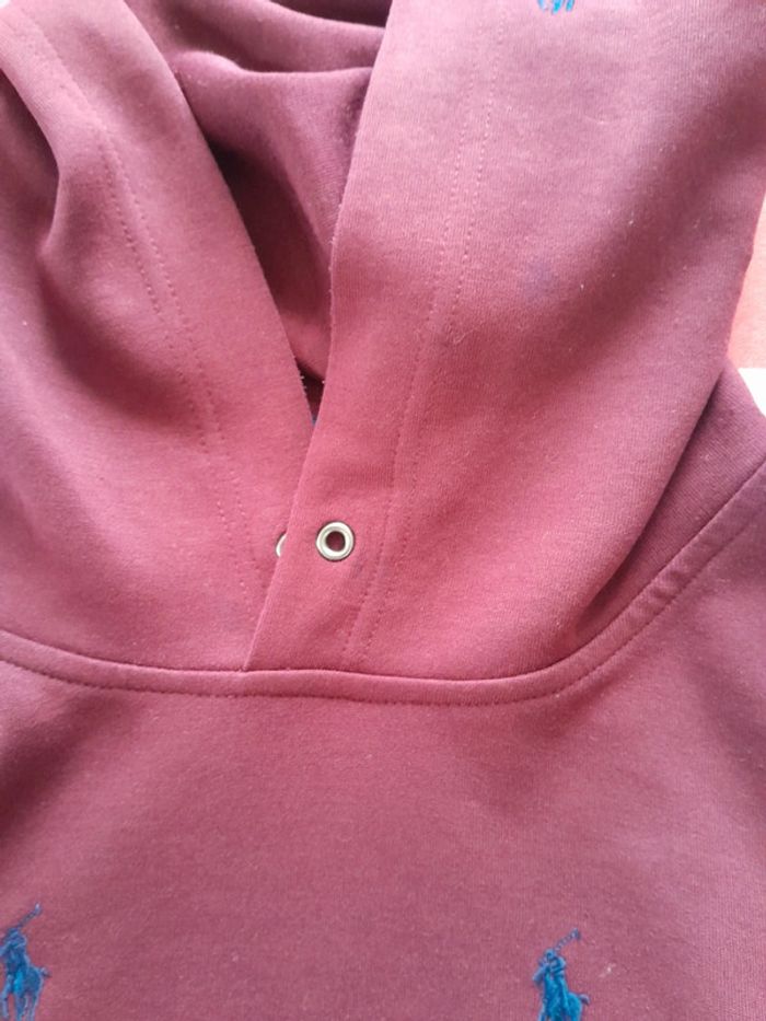 Sweat capuche polo ralph lauren brodé Pink pony xl - photo numéro 19