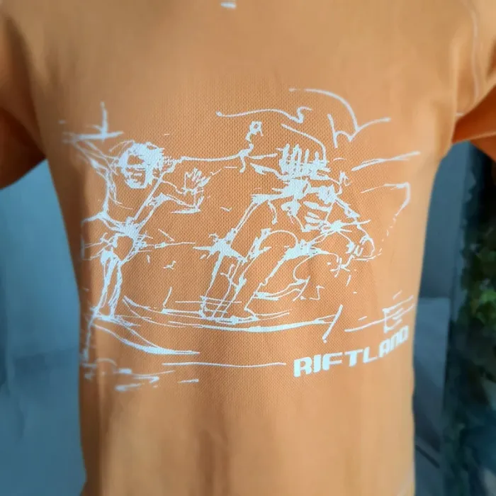 Tee-shirt ado orange "Suntime" taille XS - photo numéro 2