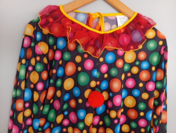 Combinaison de clown multicolore M/L