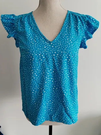 Blouse Anna Karel à pois – Neuve avec étiquette – Taille M Promo