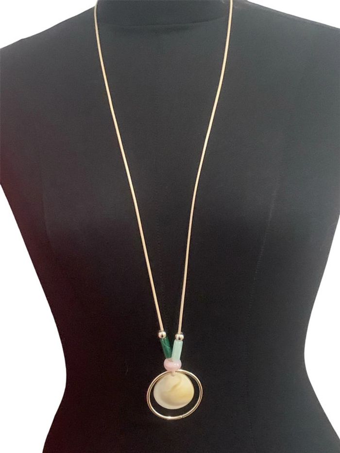 Collier long pierre naturel vintage 🍭🍭